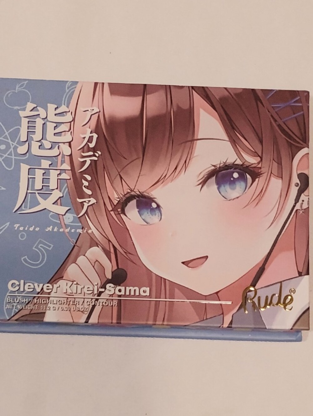RUDE Blue & Pink Anime Blush & Highlighter Palette